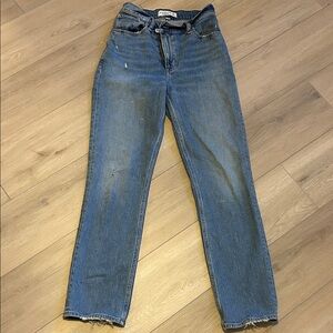Abercrombie & Fitch Women's Straight Leg Blue Jeans